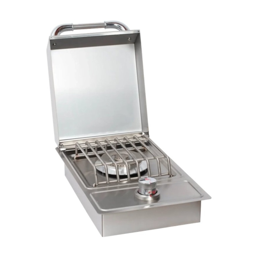 [60009] Bull Drop-In Natural Gas Single Side Burner W/ Stainless Steel Lid