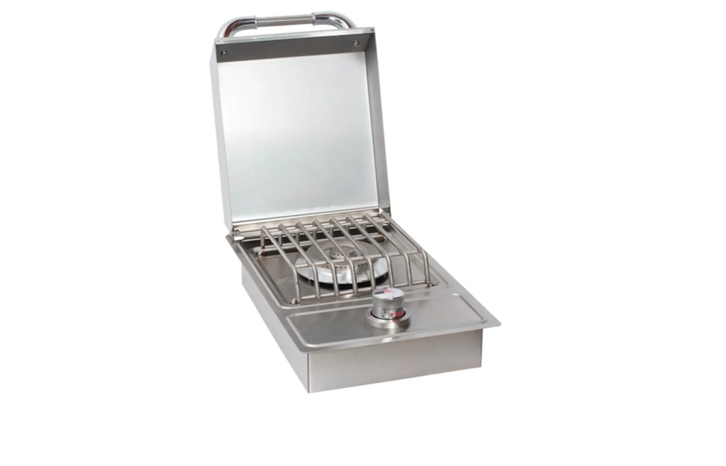 Bull Drop-In Natural Gas Single Side Burner W/ Stainless Steel Lid