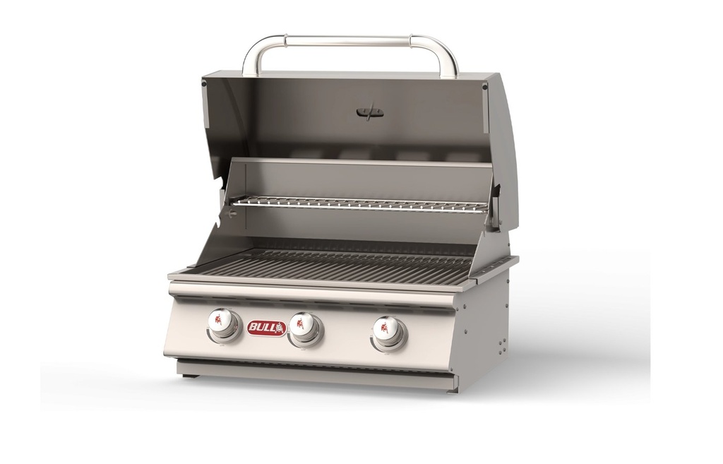 Bull Steer Premium 25-Inch 3-Burner Built-In Natural Gas Grill