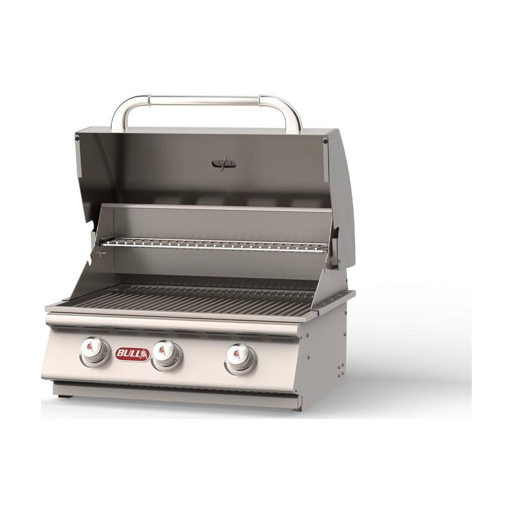 [69009] Bull Steer Premium 25-Inch 3-Burner Built-In Natural Gas Grill