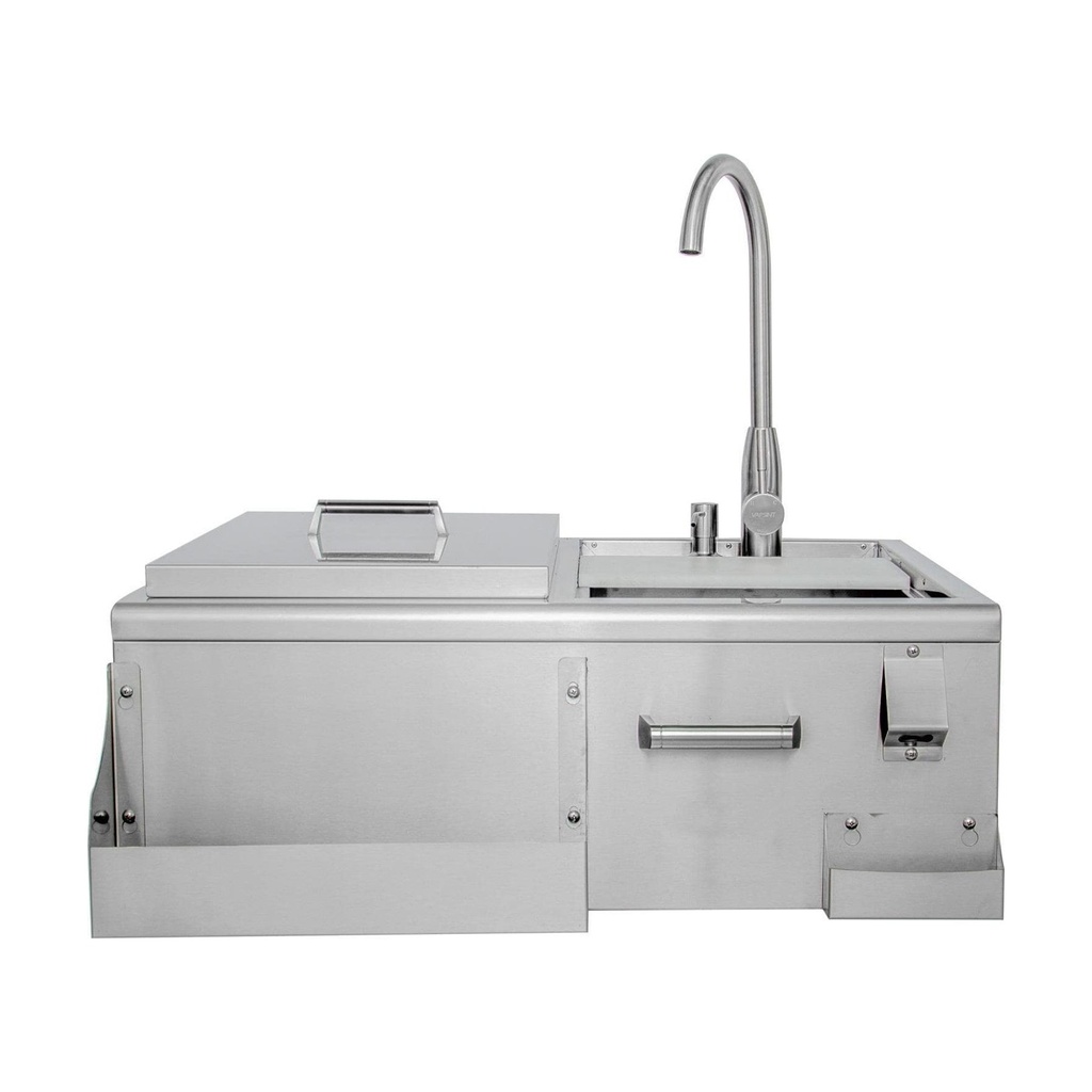 [BLZ-30CKT-SNK] Blaze 30-Inch Beverage Center w/ Sink & Ice Bin Cooler
